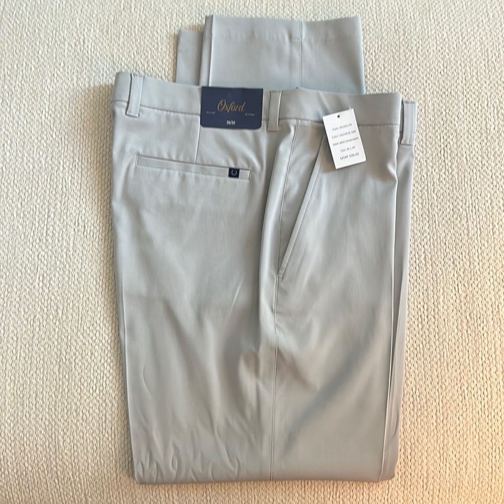 Men’s Oxford golf trousers (pants), size 36/30